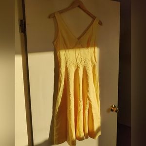 100% Cotton Summer Dress - Yellow - Size 2